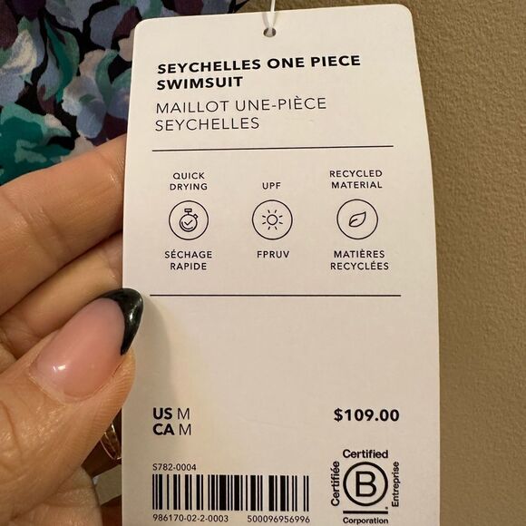 NWT Athleta Seychelles Mallot one piece bathing suit - Picture 7 of 8